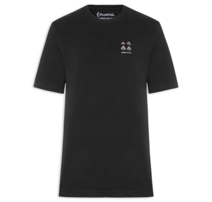 Camiseta Masculina Oversized Estampa Haven - Preto