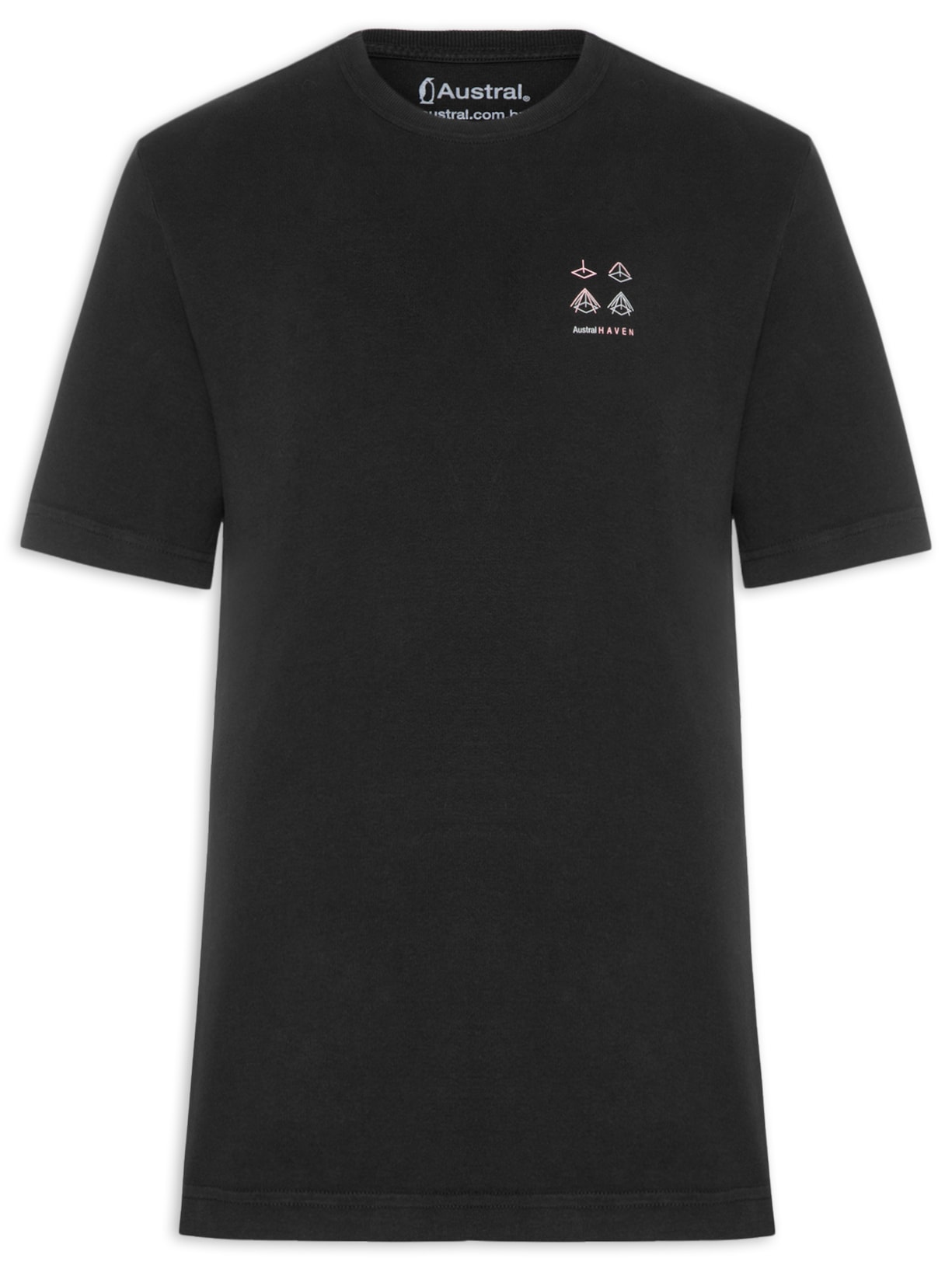 Camiseta Masculina Oversized Estampa Haven - Preto