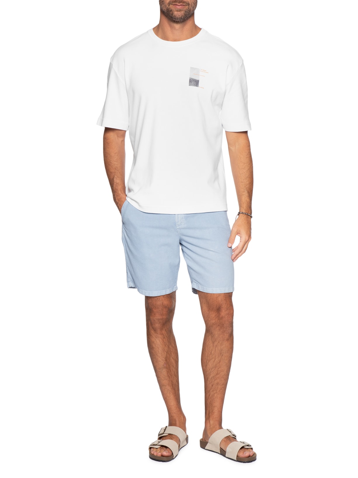 Camiseta Masculina Oversized Estampa Legend II Branco Austral
