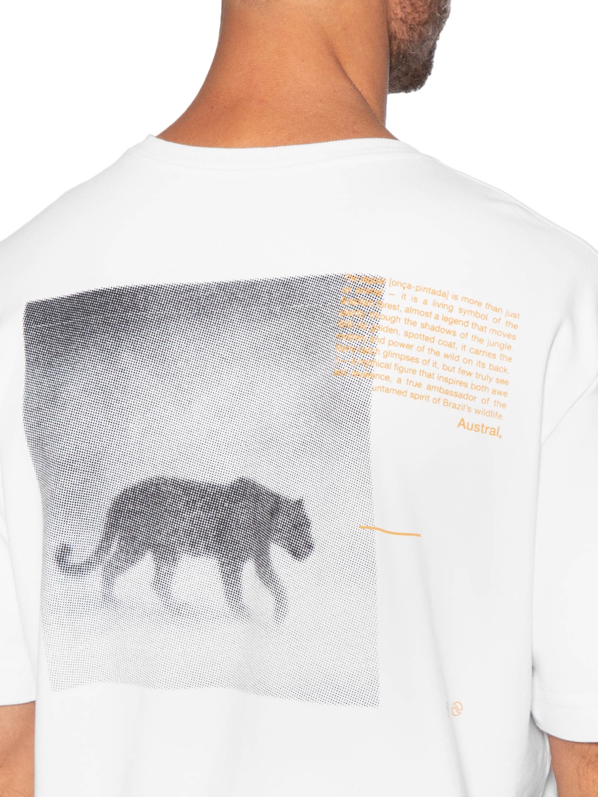 Camiseta Masculina Oversized Estampa Legend II Branco Austral