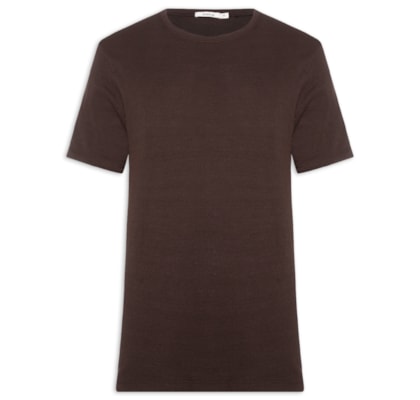 Camiseta Masculina Oversized Fuji - Marrom