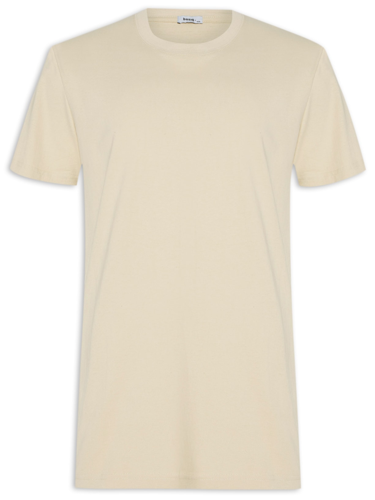 Camiseta Masculina Oversized Gola Redonda - Bege