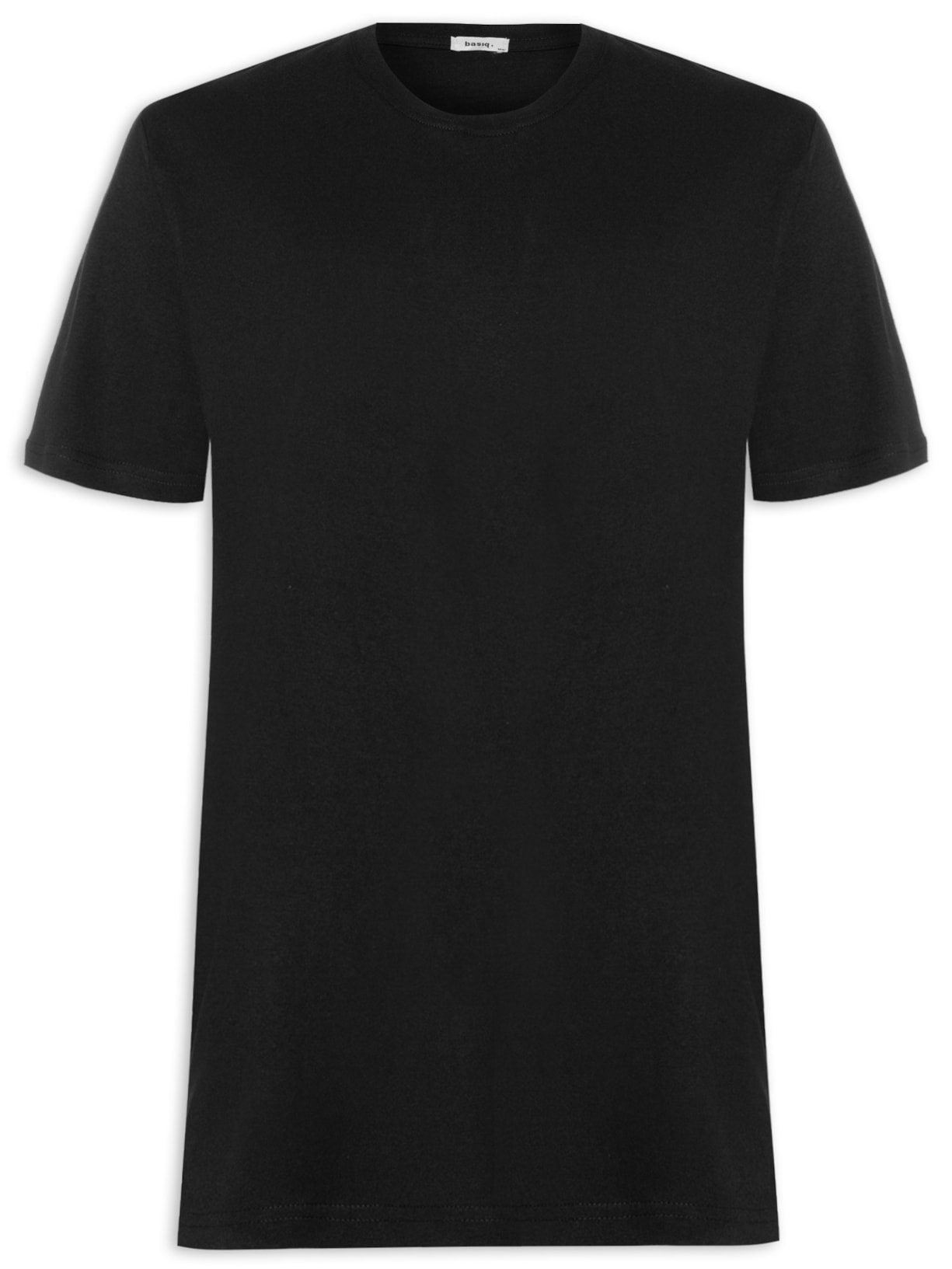 Camiseta Masculina Oversized Gola Redonda - Preto