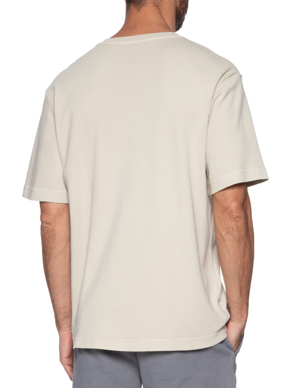 Camiseta Masculina Oversized Heavy Stone Bege Austral
