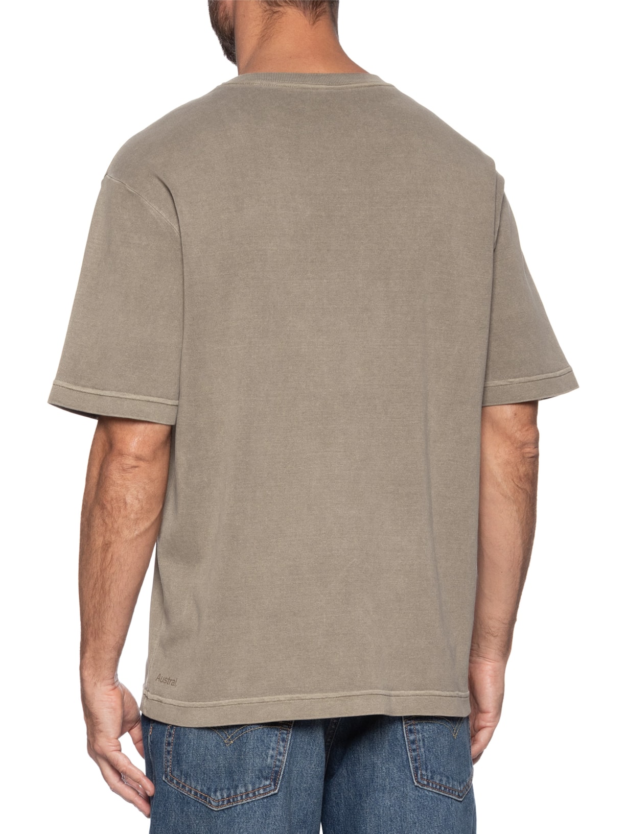 Camiseta Masculina Oversized Heavy Stone Marrom Austral