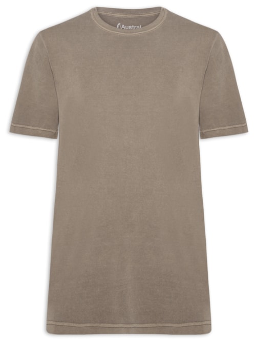 Camiseta Masculina Oversized Heavy Stone - Marrom