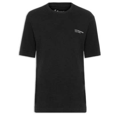Camiseta Masculina Oversized Nautical - Preto