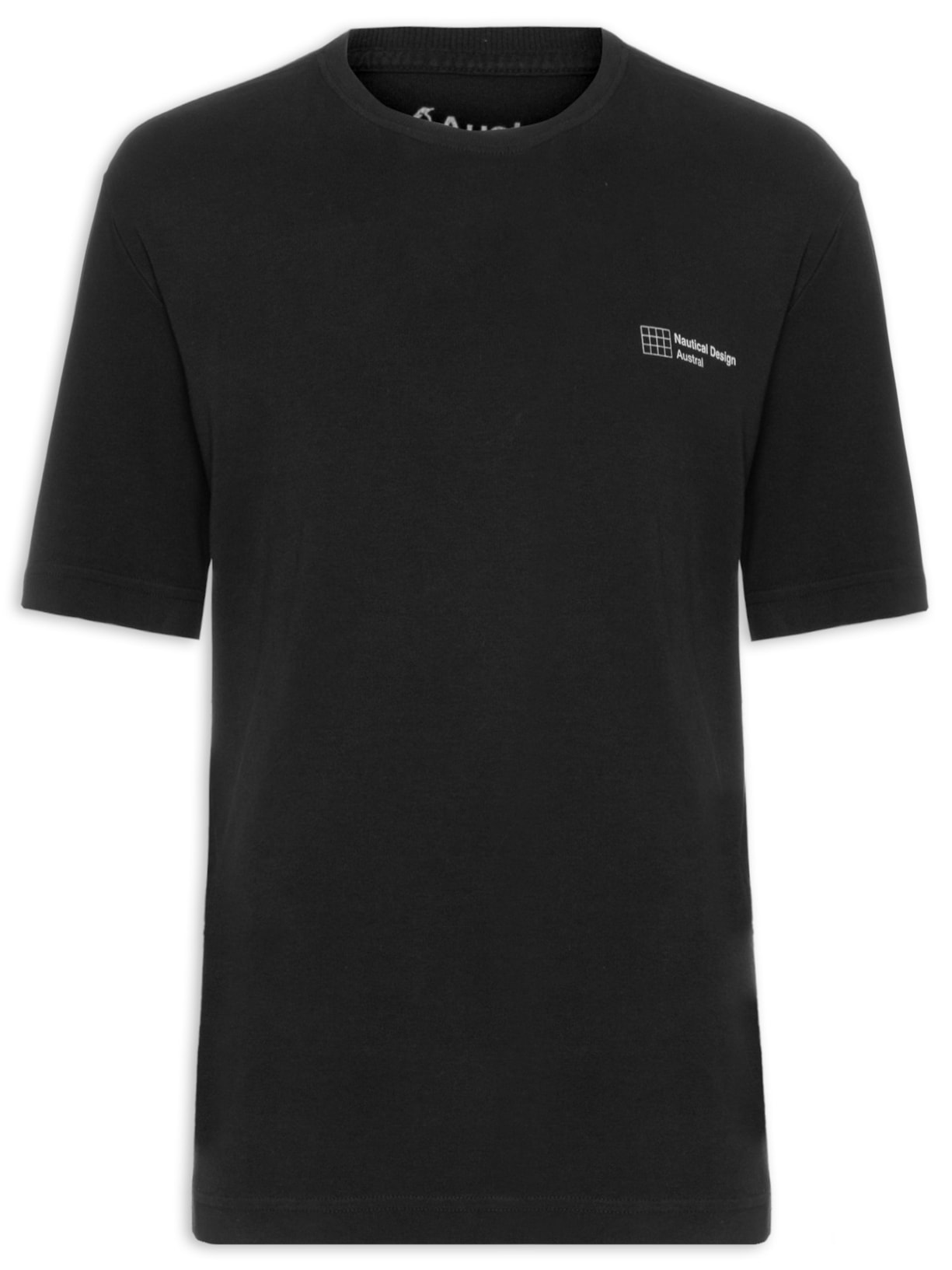 Camiseta Masculina Oversized Nautical - Preto