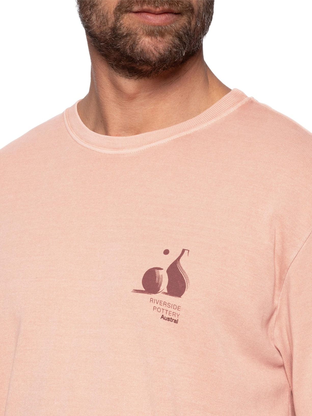 Camiseta Masculina Oversized Pottery Laranja Austral