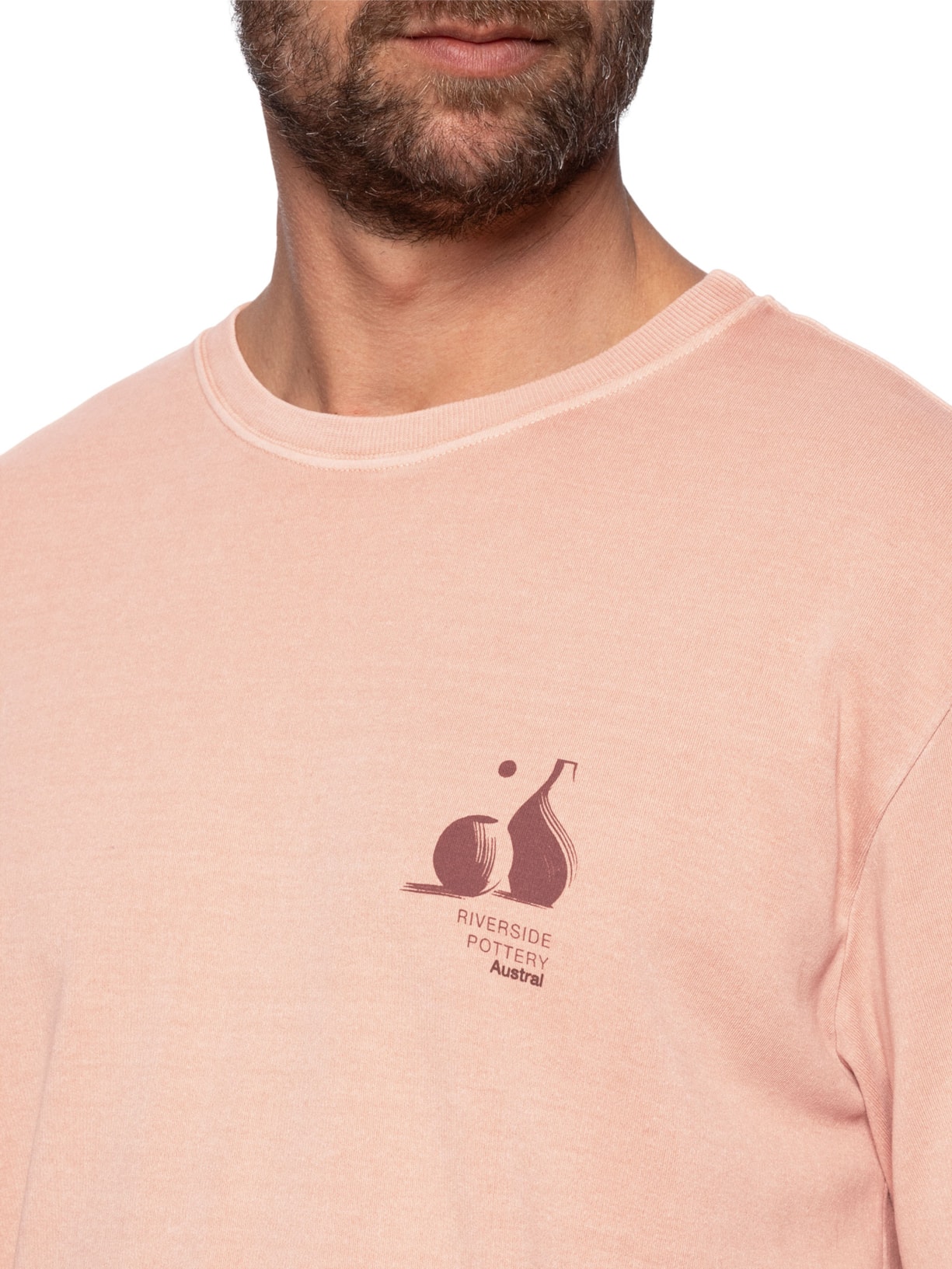 Camiseta Masculina Oversized Pottery Laranja Austral