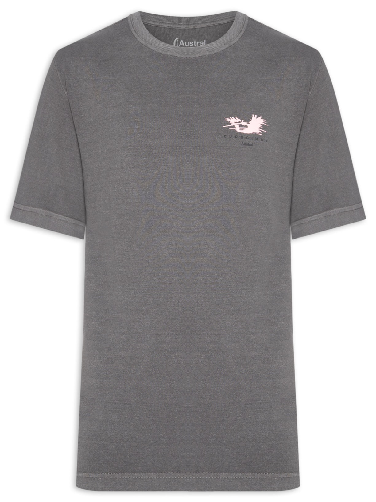Camiseta Masculina Oversized Ruber Cinza Austral