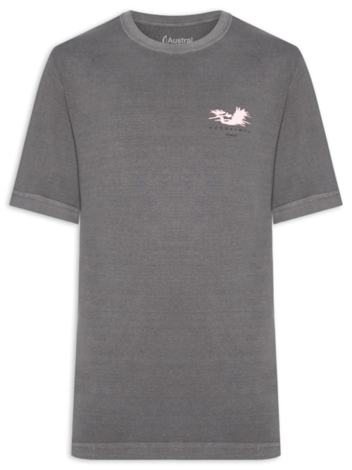 Camiseta Masculina Oversized Ruber - Cinza
