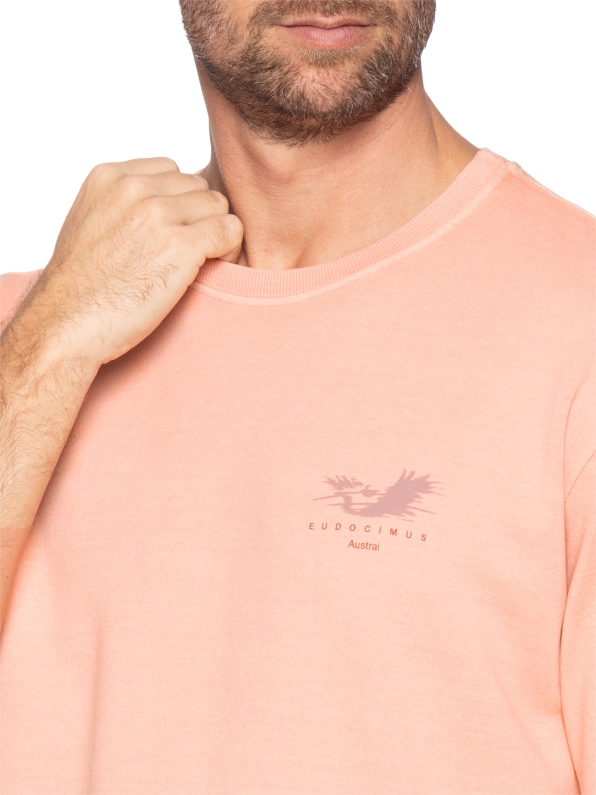 Camiseta Masculina Oversized Ruber Laranja Austral