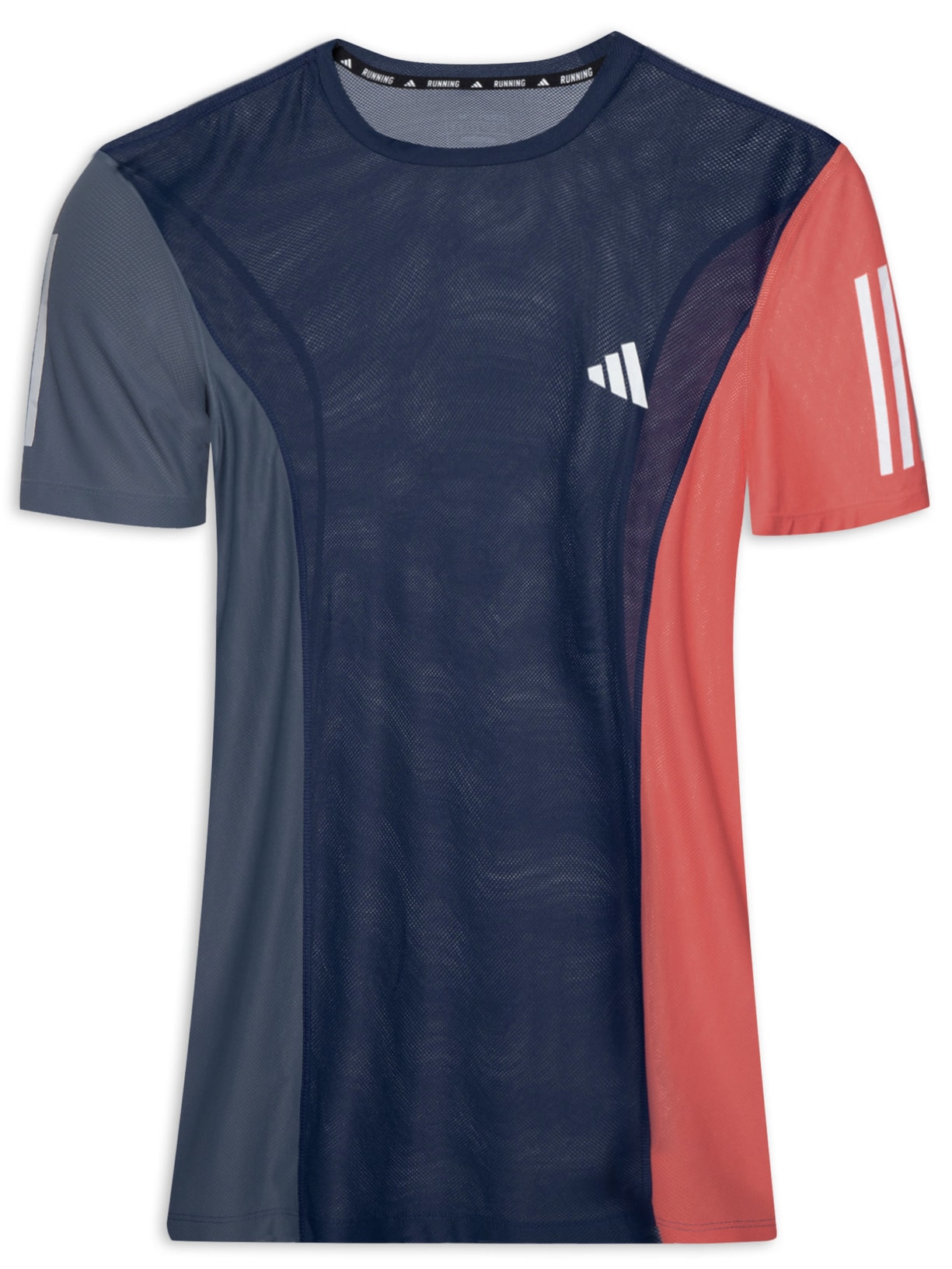 Camiseta Masculina Own The Run Base Color Block - Azul