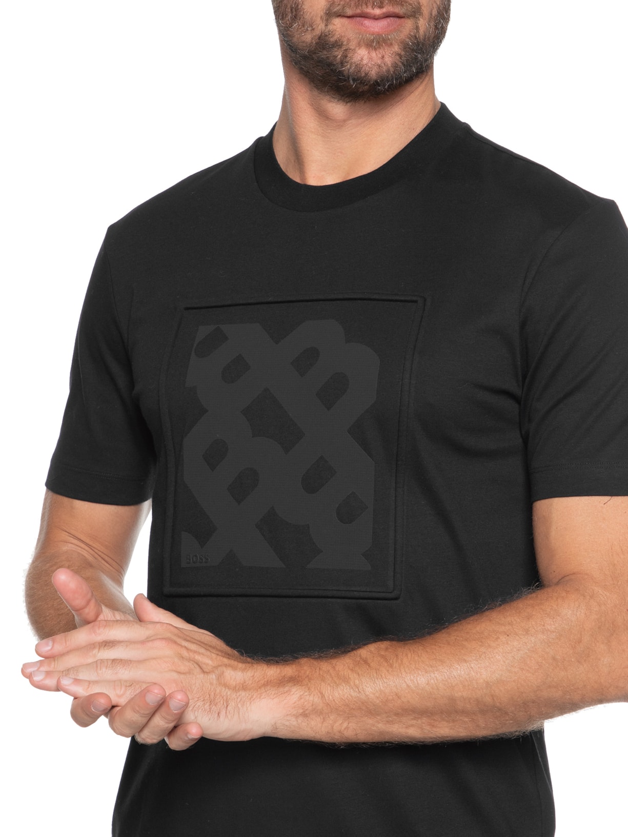 Camiseta Masculina P-Thompson Preto Boss