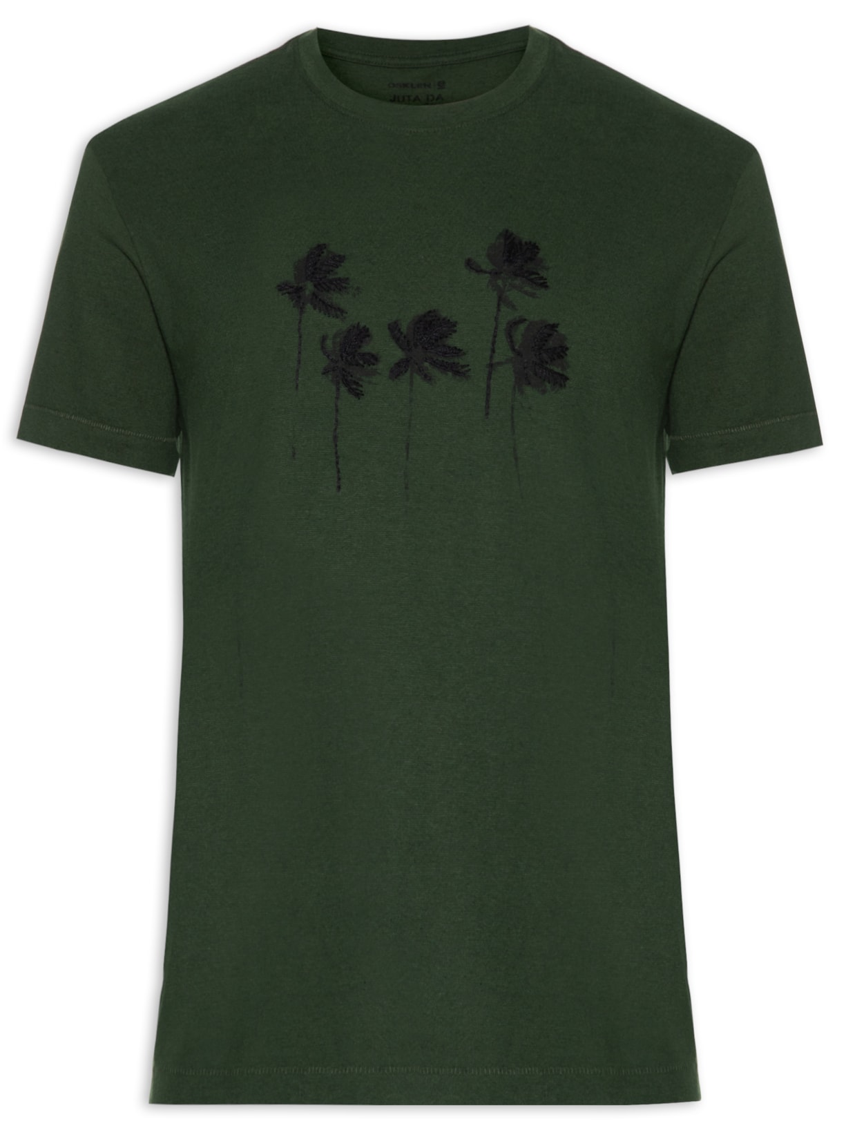 Camiseta Masculina Palm Tree Juta - Verde