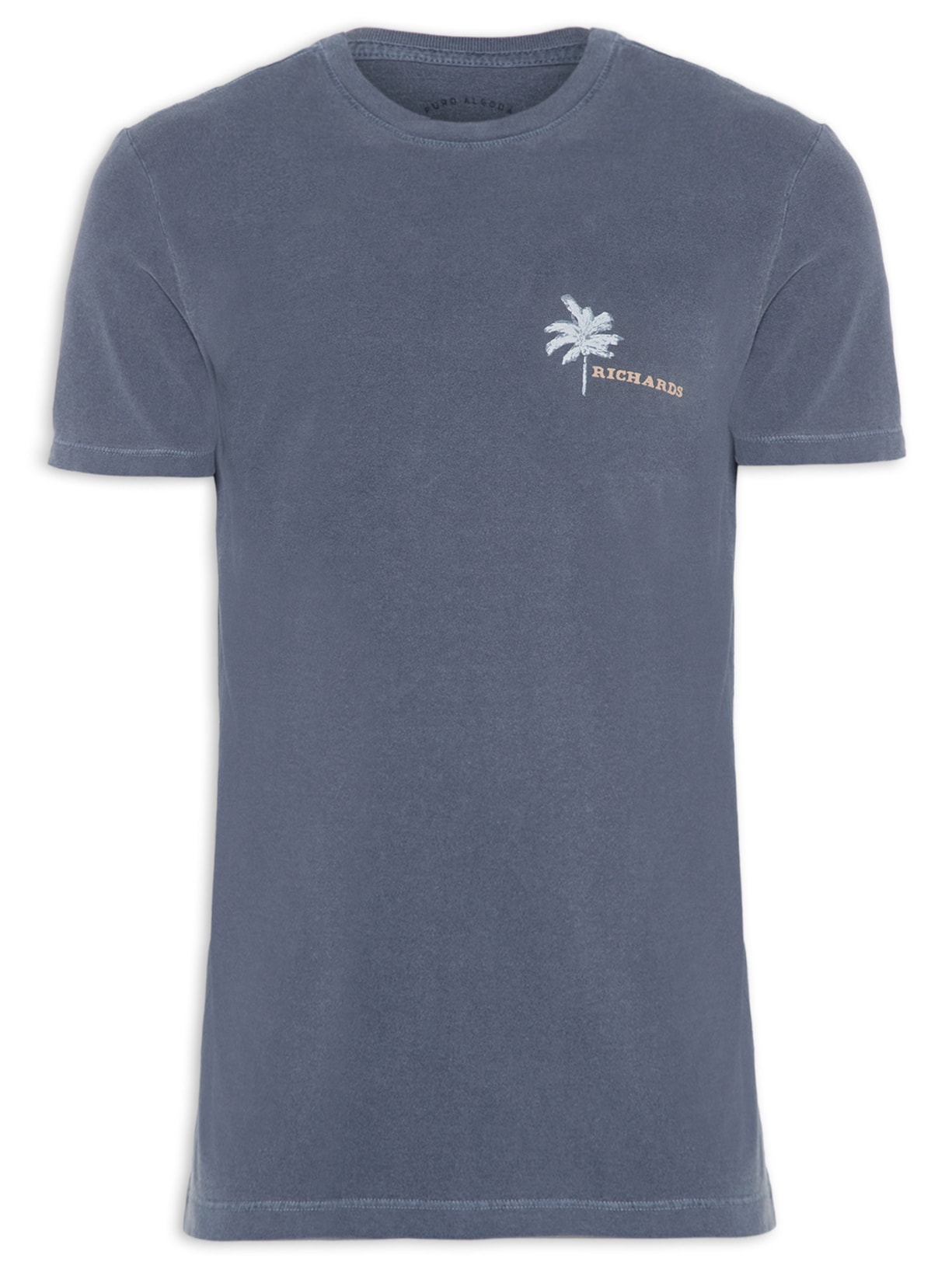 Camiseta Masculina Palm Trees Azul Richards