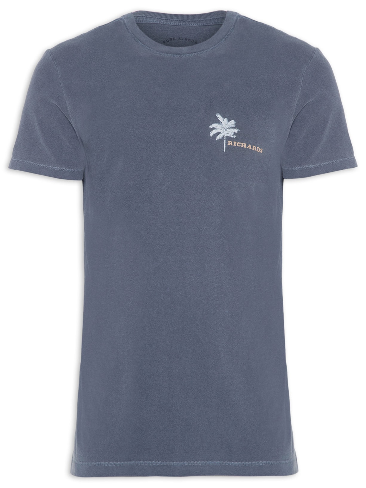 Camiseta Masculina Palm Trees Azul Richards