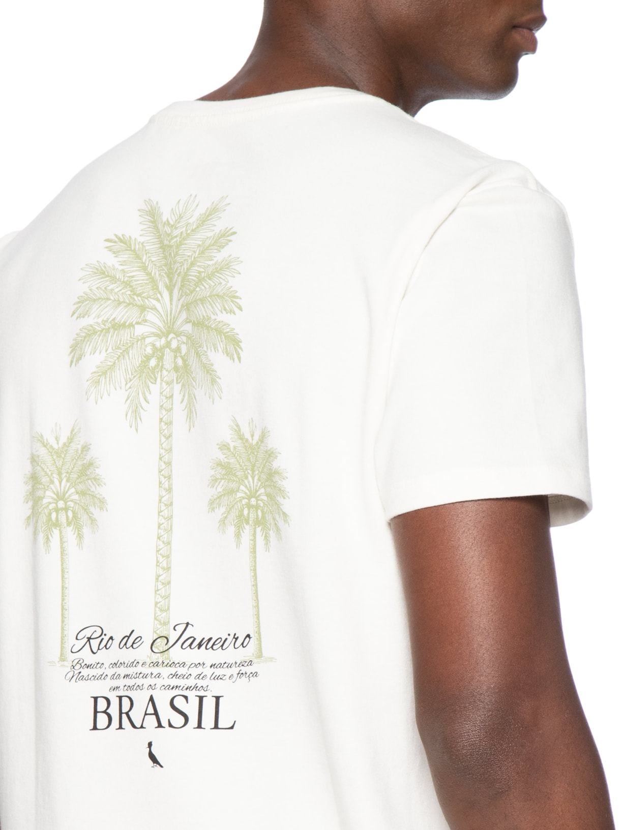 Camiseta Masculina Palmeiras Rio de Janeiro Off White Reserva
