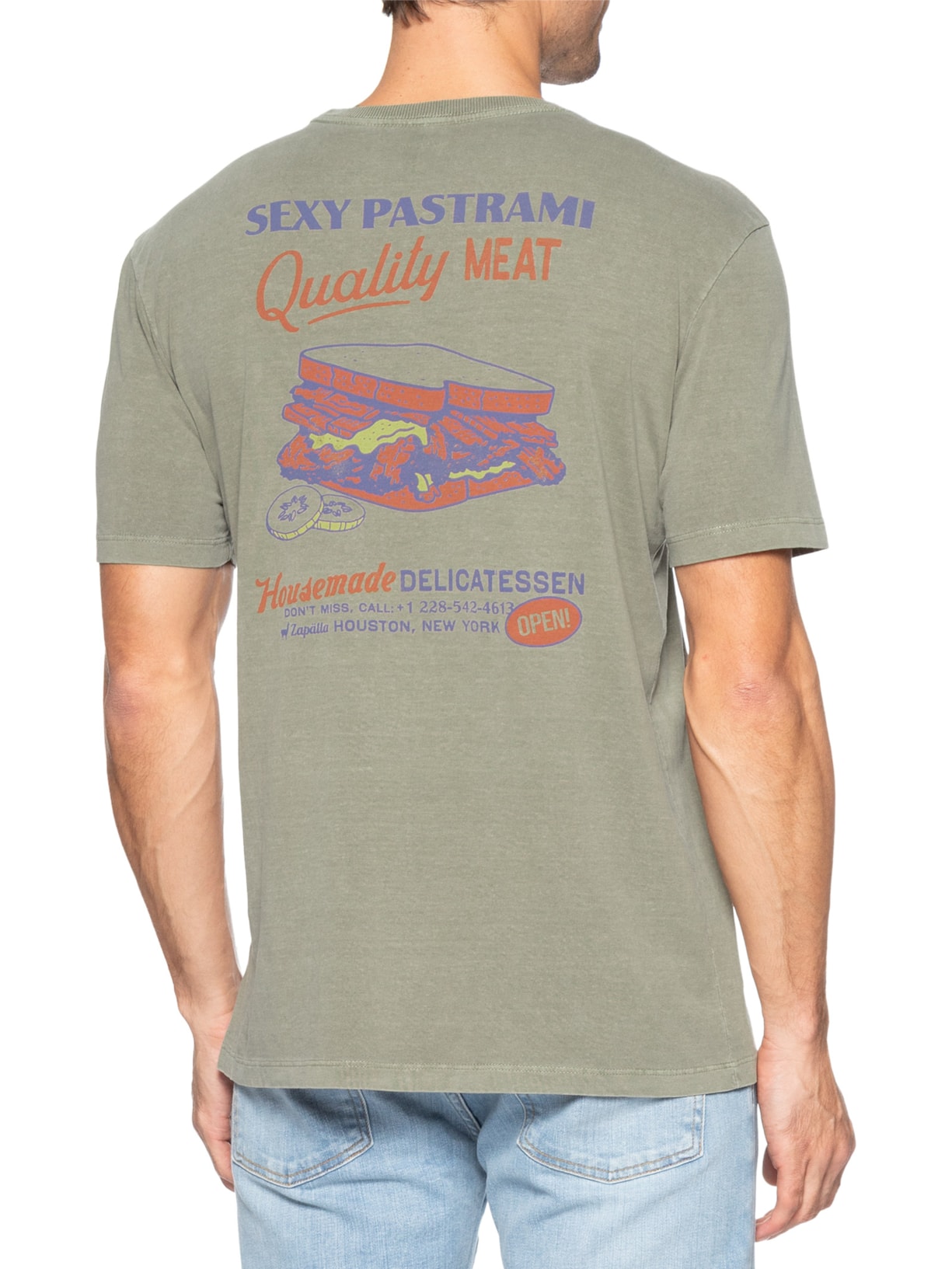 Camiseta Masculina Pastrami Bege Zapalla