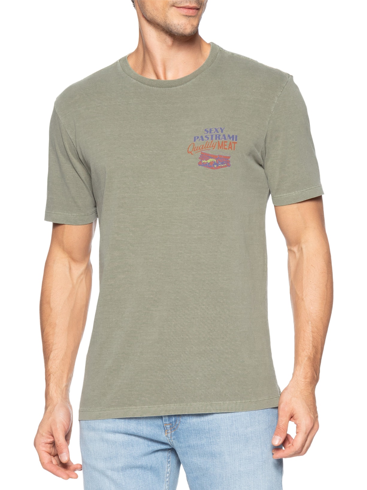 Camiseta Masculina Pastrami Bege Zapalla