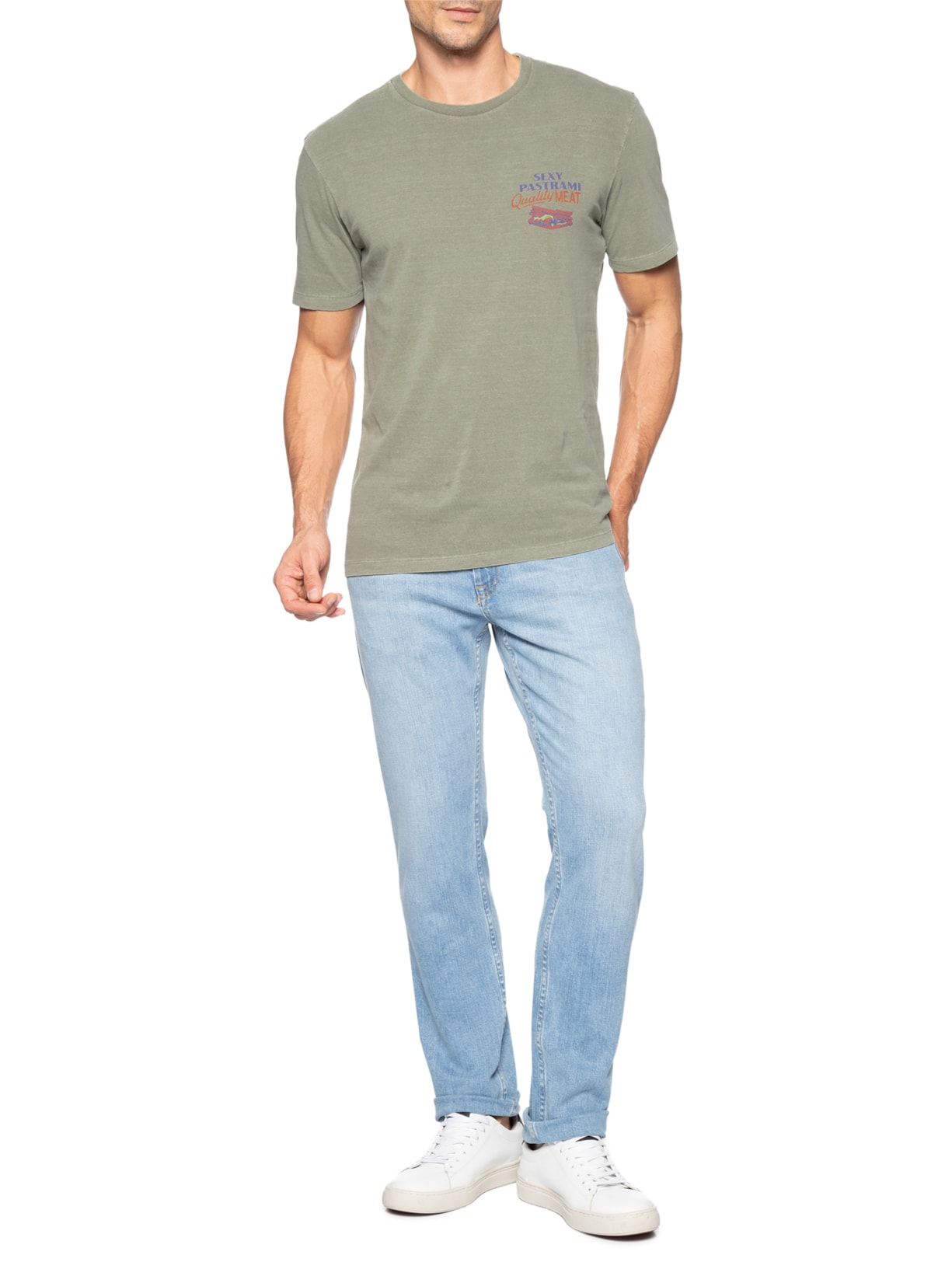 Camiseta Masculina Pastrami Bege Zapalla