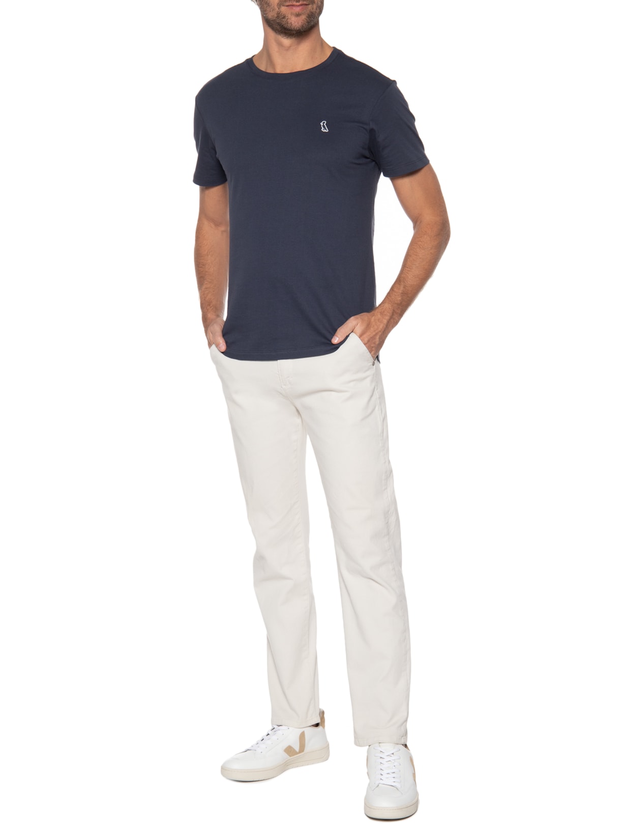 Camiseta Masculina Patch Azul Reserva