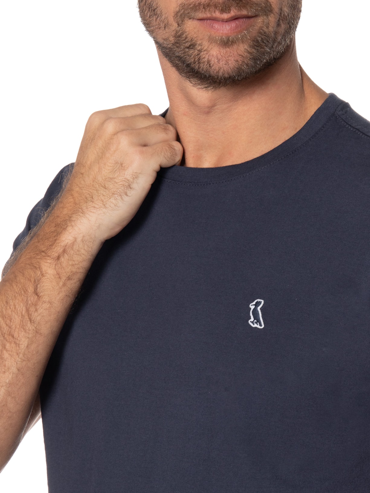 Camiseta Masculina Patch Azul Reserva