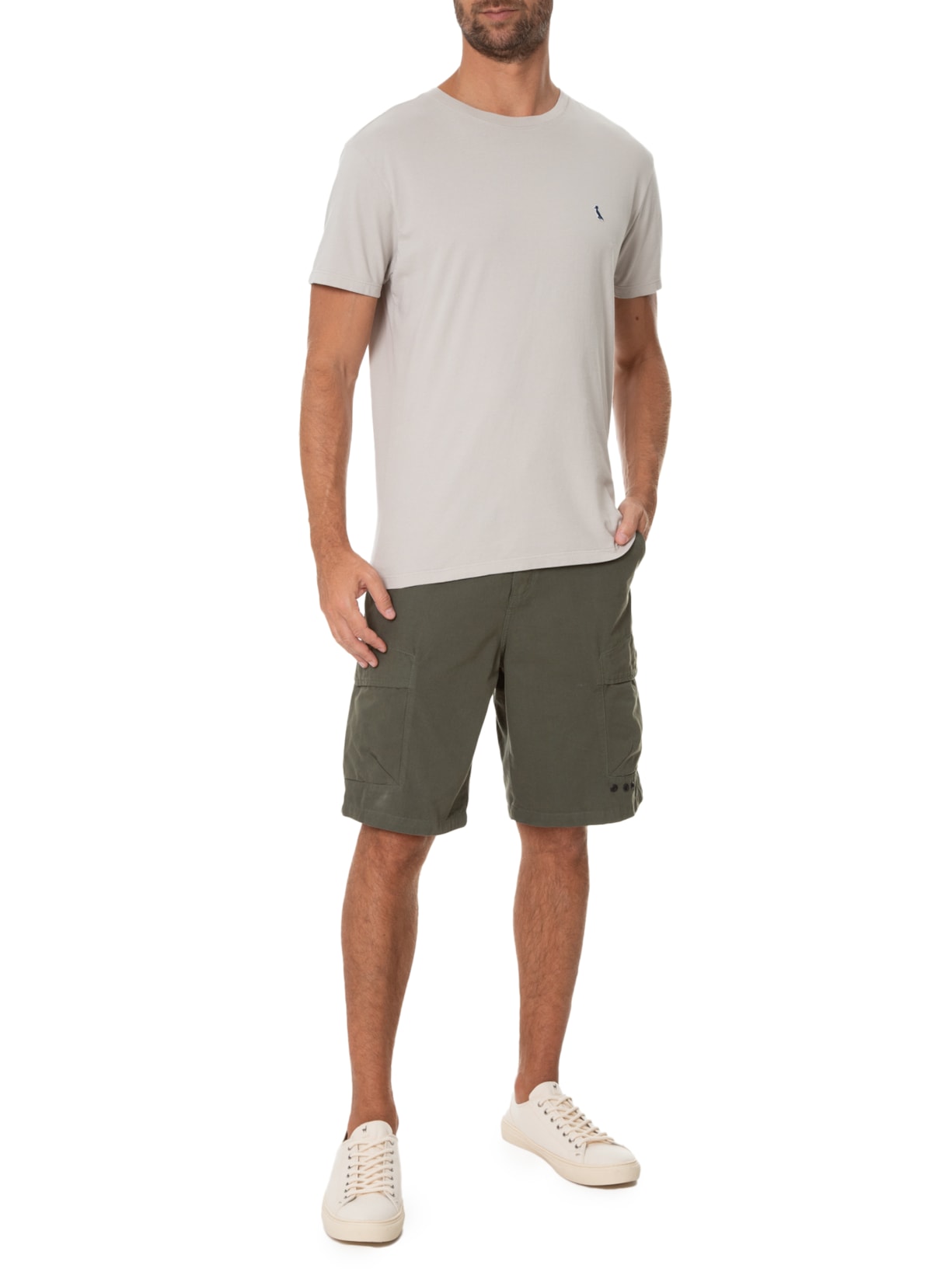 Camiseta Masculina Patch Cinza Reserva