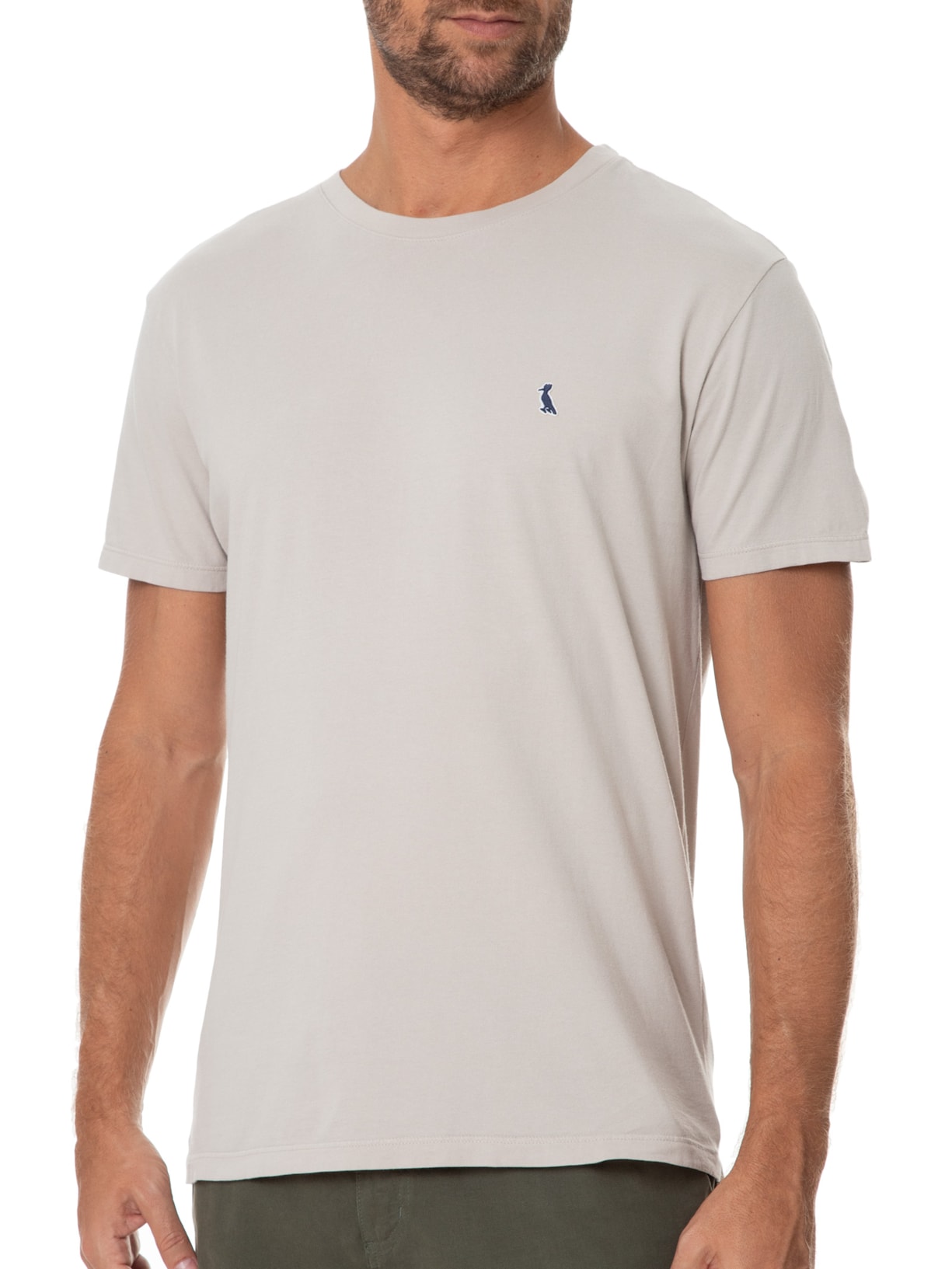 Camiseta Masculina Patch Cinza Reserva