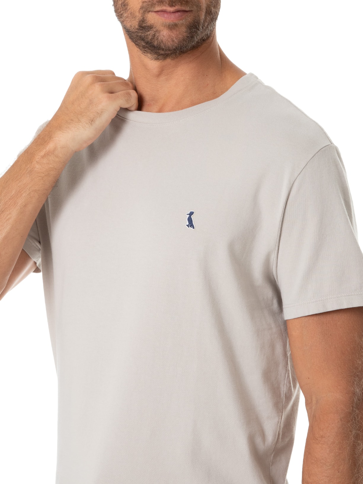 Camiseta Masculina Patch Cinza Reserva