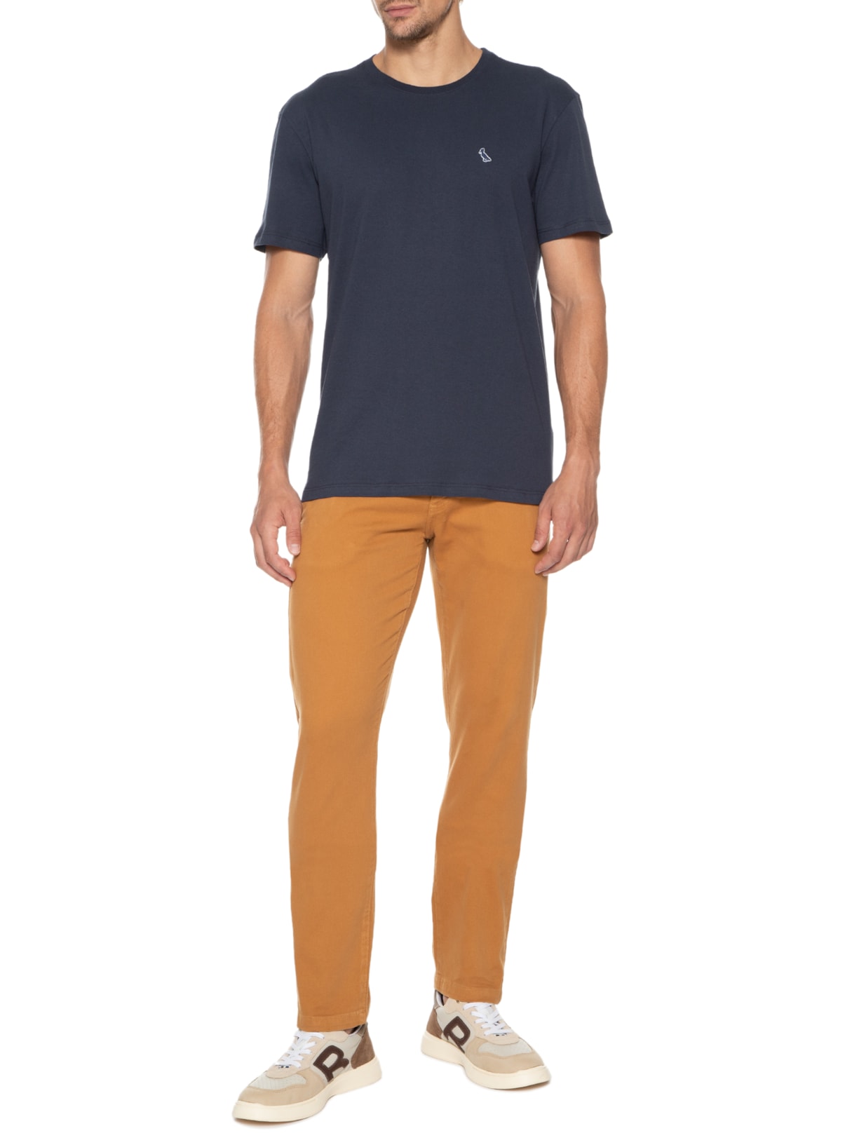 Camiseta Masculina Patch Rsv Jeans Azul Reserva