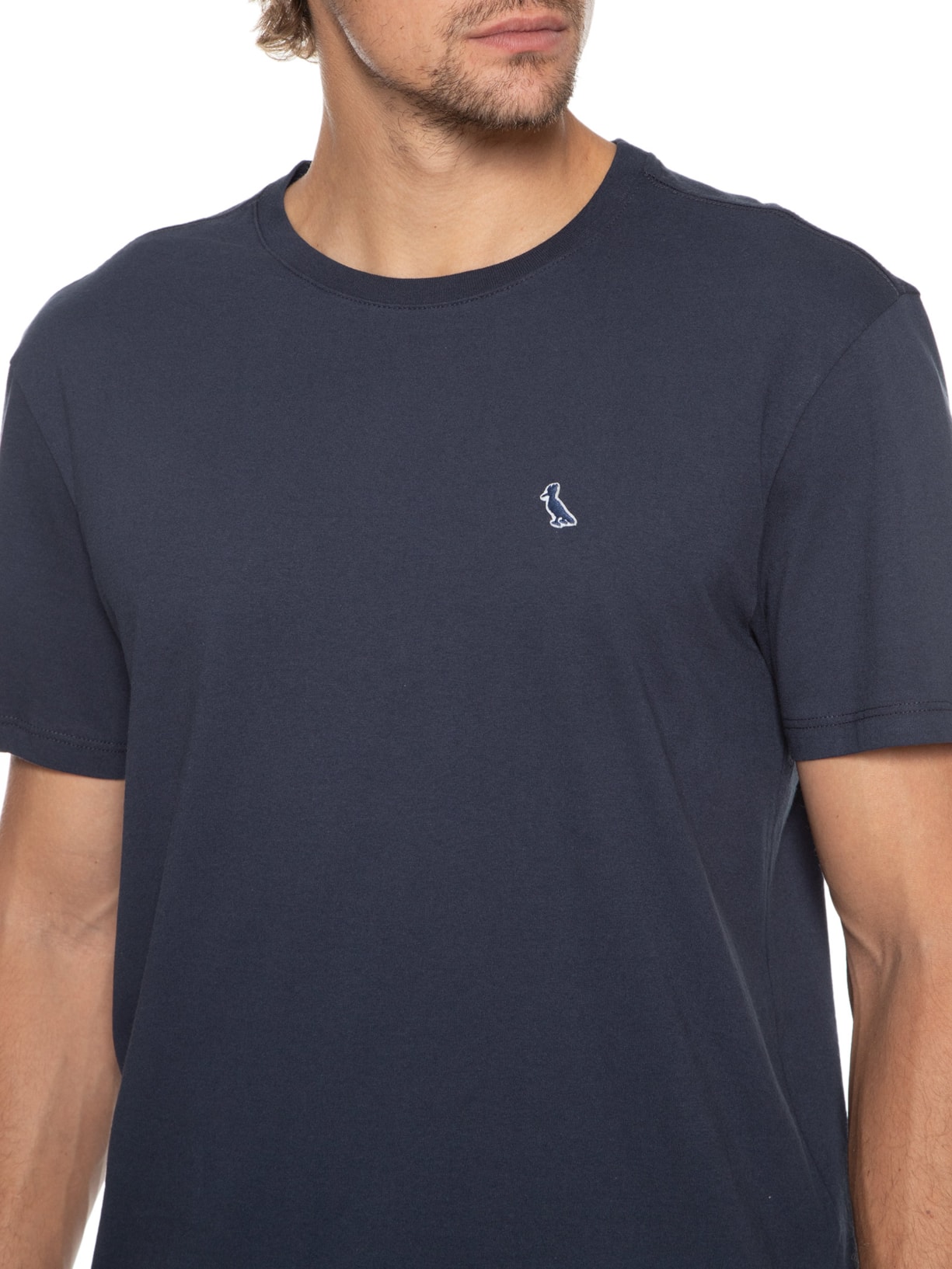 Camiseta Masculina Patch Rsv Jeans Azul Reserva