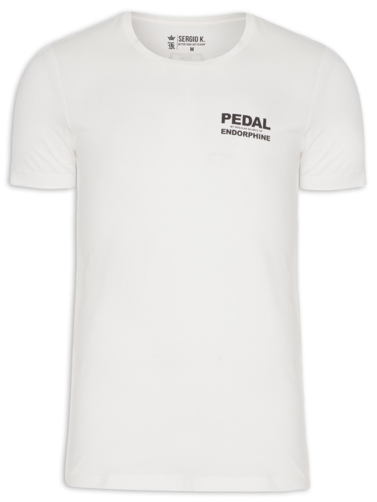 Camiseta Masculina Pedal - Off White