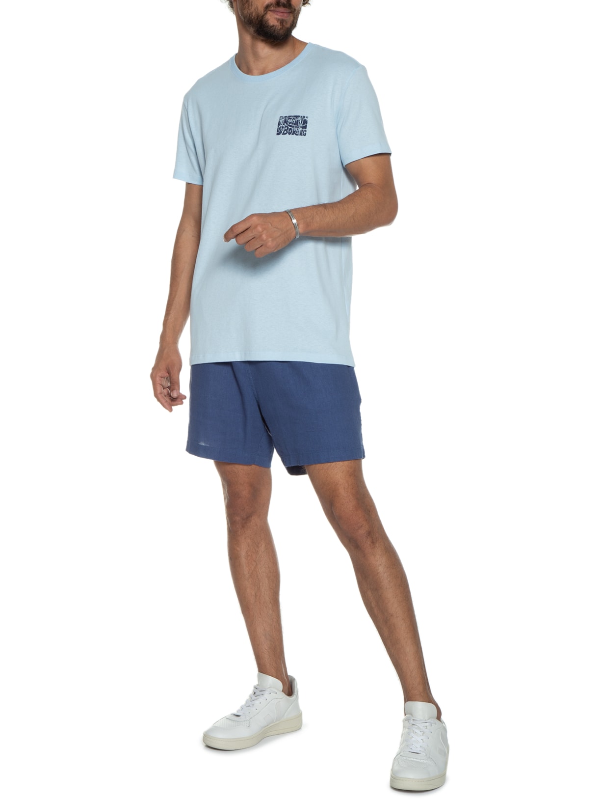 Camiseta Masculina Perfection Is Boring Azul Melty Rj