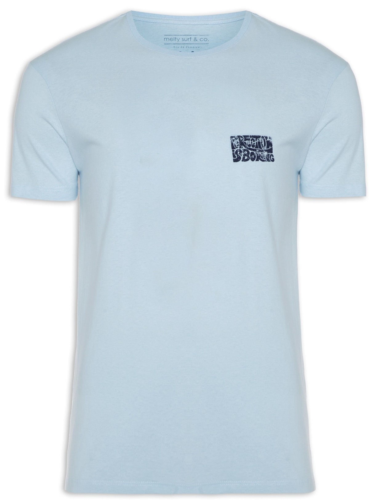 Camiseta Masculina Perfection Is Boring - Azul