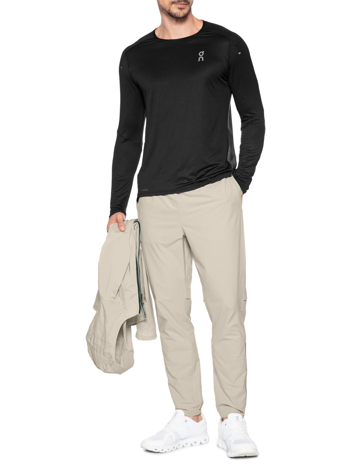 Camiseta Masculina Perfomance Long-T Preto On Running