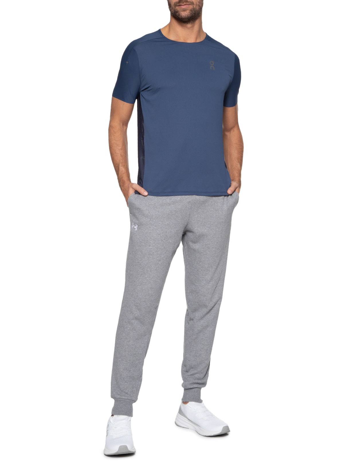 Camiseta Masculina Performance Azul On Running