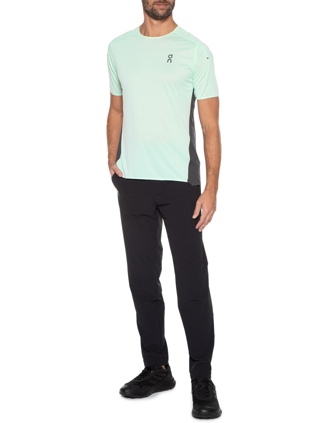 Camiseta Masculina Performance-t Verde On Running