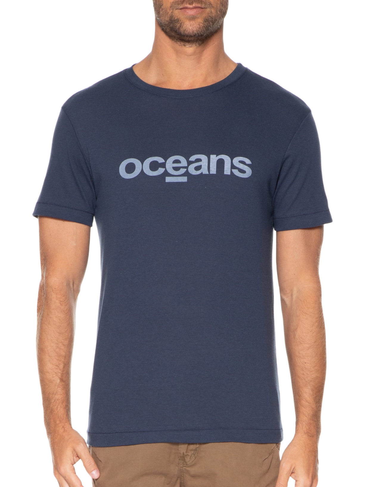 Camiseta Masculina Pet Oceans Azul Osklen