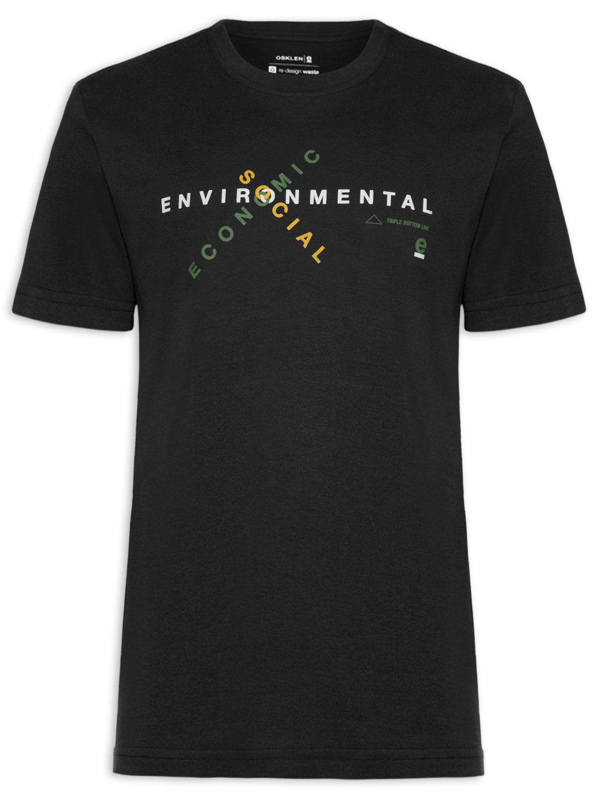 Camiseta Masculina Pet Triple Bottom Line - Preto