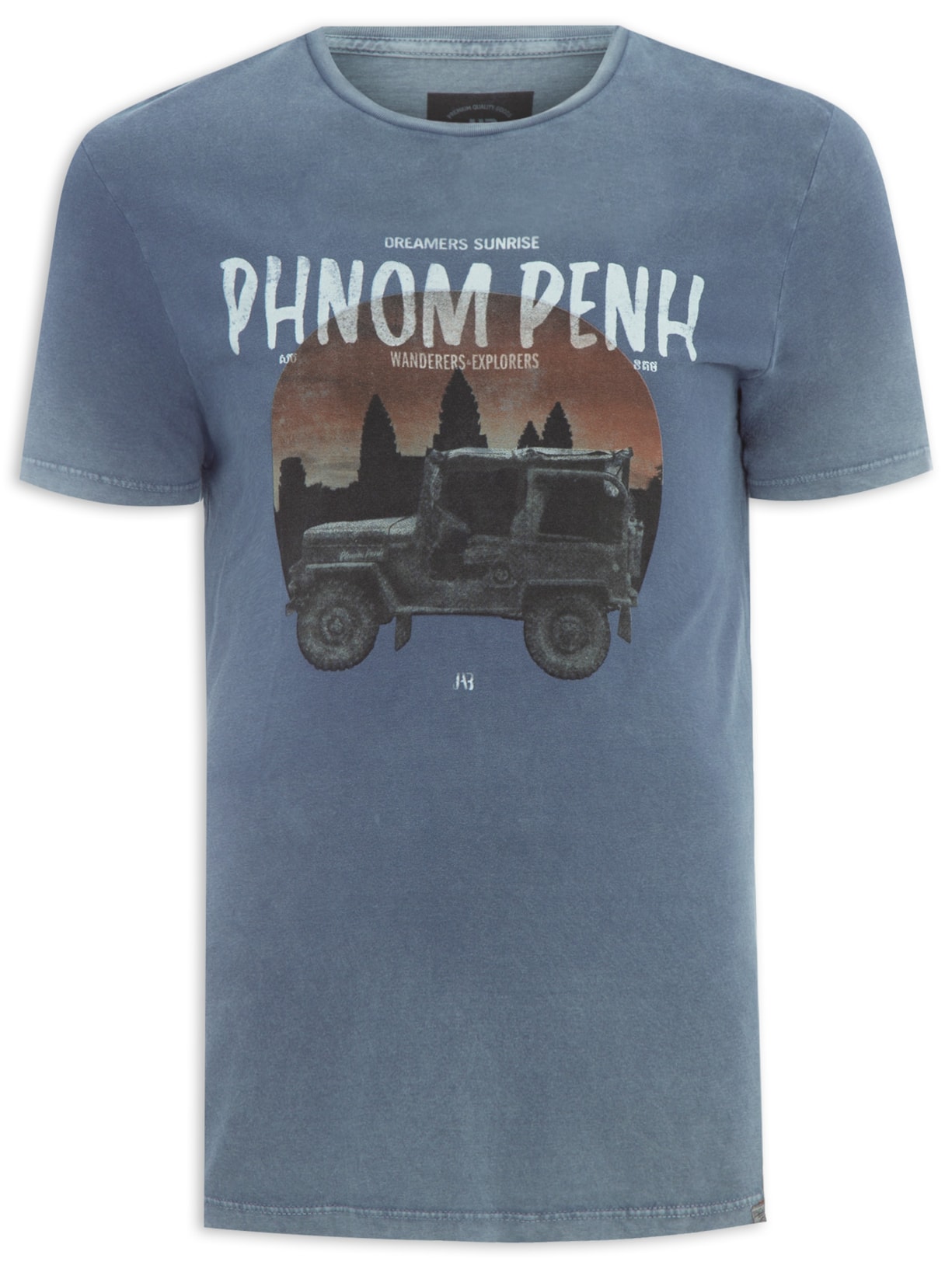 Camiseta Masculina Phnom Penh - Azul