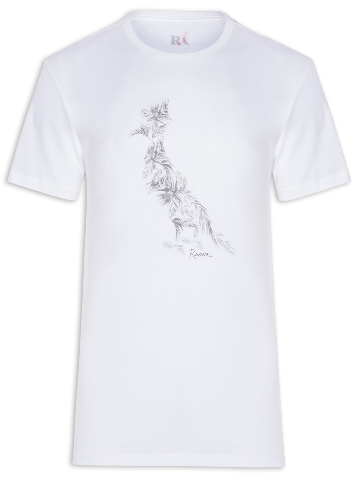 Camiseta Masculina Pica Pau Palmeiras Aqua Branco  Reserva