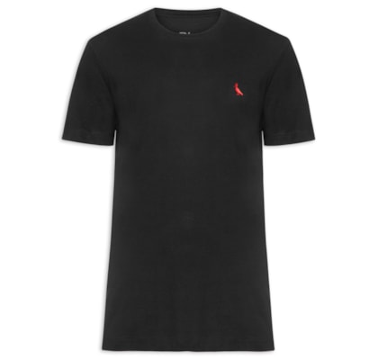 Camiseta Masculina PicaPau Algodão Peruano - Preto