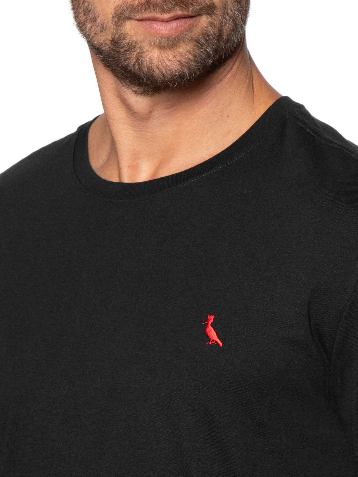 Camiseta Masculina PicaPau Algodão Peruano Preto Reserva