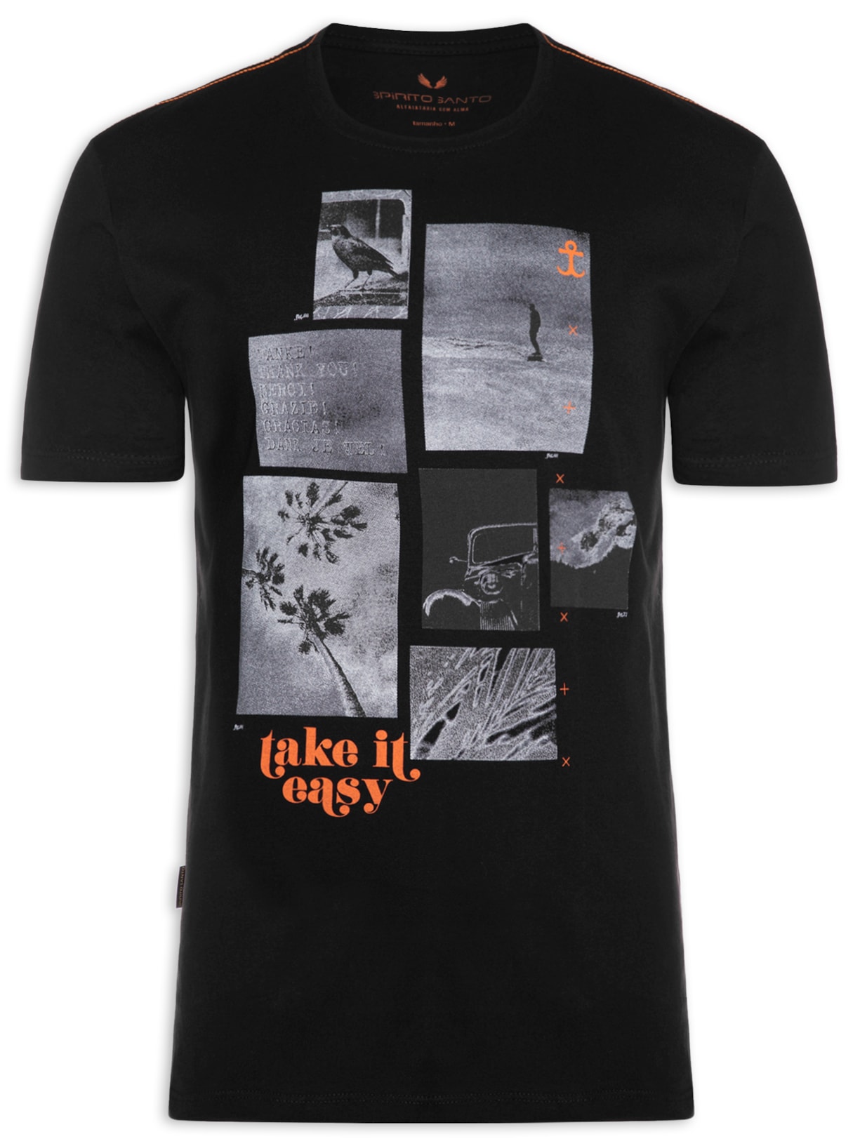 Camiseta Masculina Piccolage - Preto