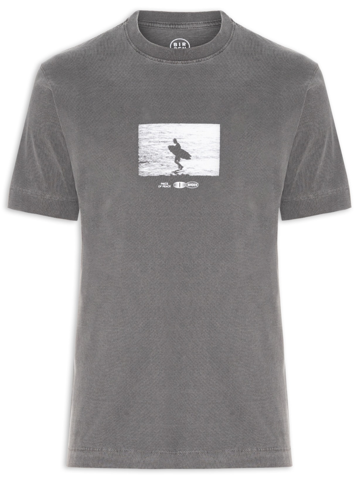 Camiseta Masculina Piece Of Peace - Cinza