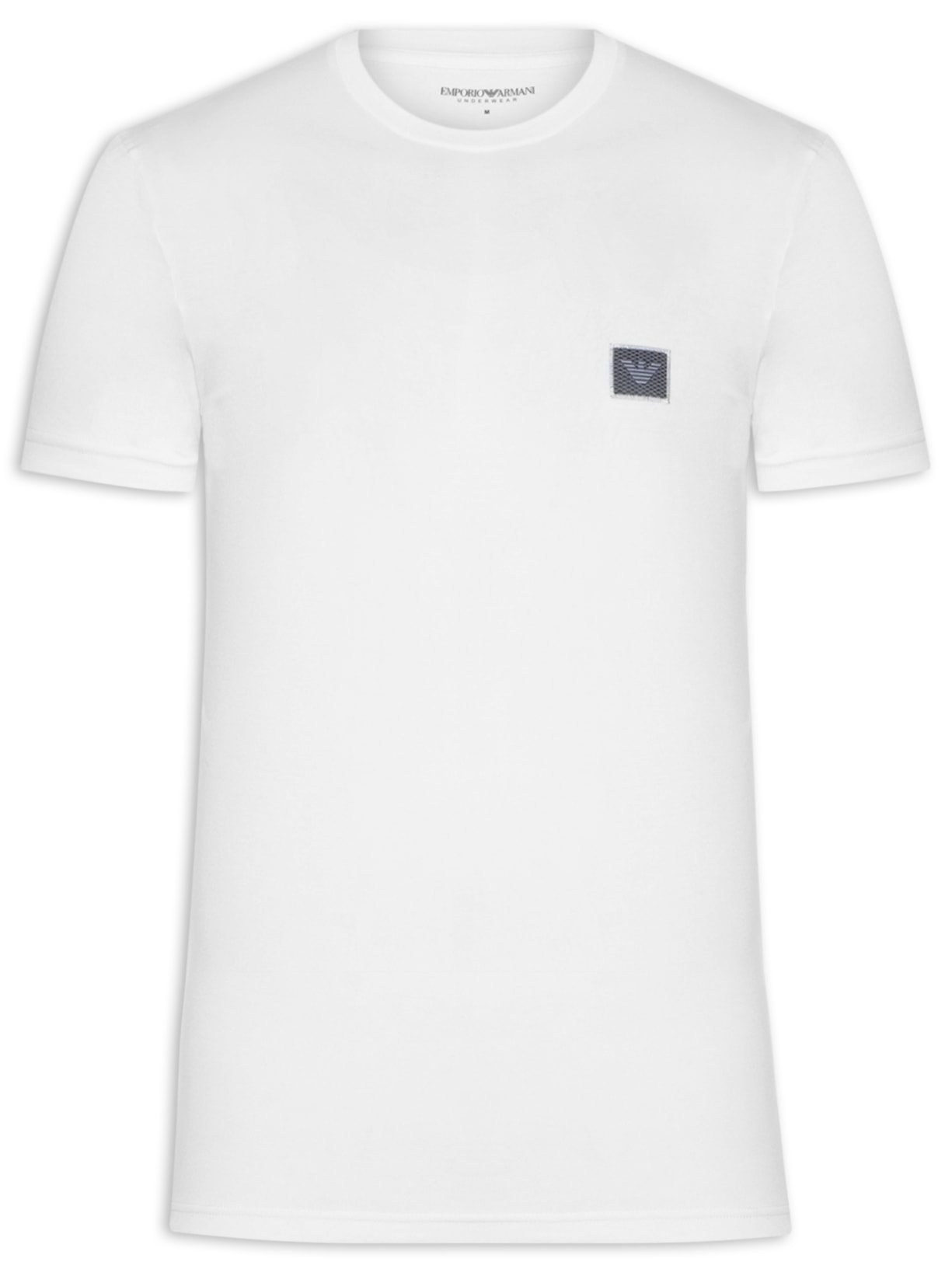 Camiseta Masculina Pijama Manga Curta Sleeve Crew Neck - Branco