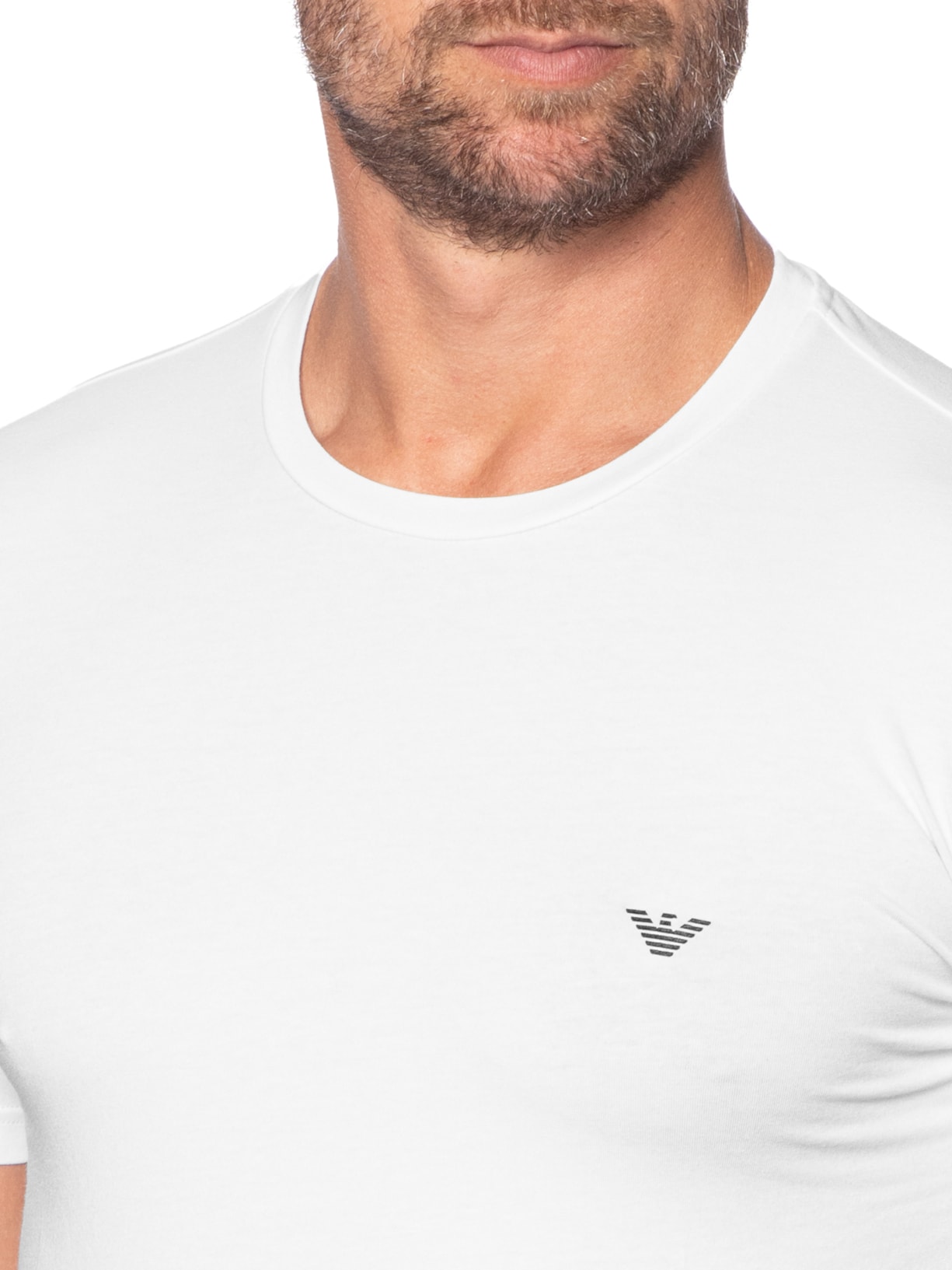 Camiseta Masculina Pijama Mc Branco Emporio Armani Bodywear