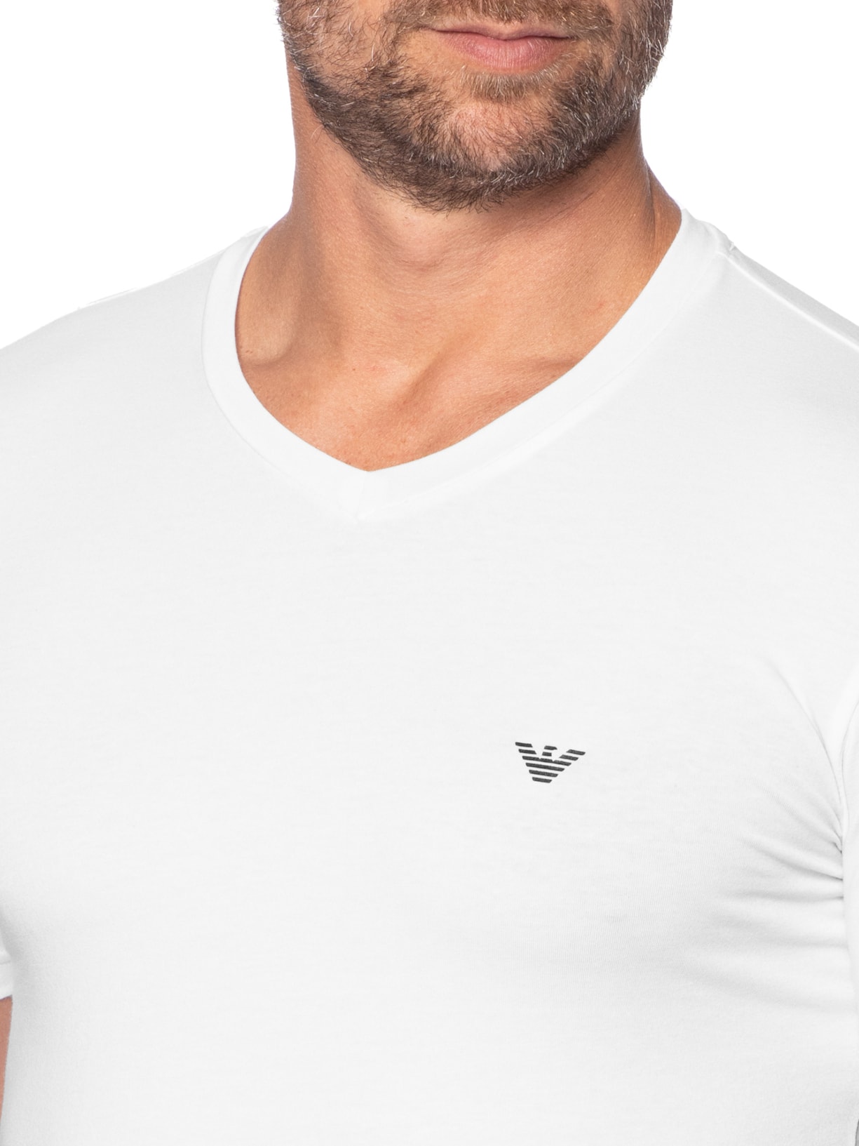 Camiseta Masculina Pijama Mc Branco Emporio Armani Bodywear